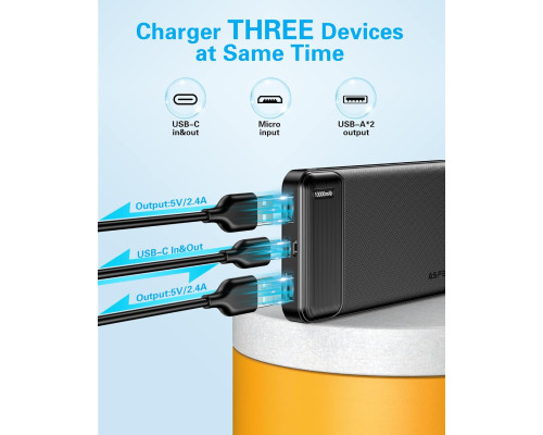 Портативний зарядний пристрій AsperX Power Bank 10000 мАг (комплект 2 шт)