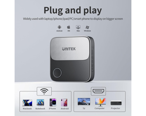 Бездротовий HDMI-адаптер Unitek для відображення екрана