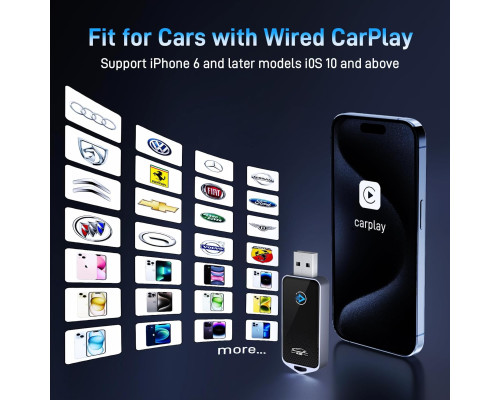 Бездротовий адаптер CarPlay для iPhone PAGEPINMU