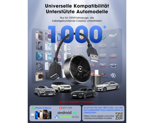 Адаптер бездротового CarPlay Dralud