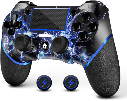 Бездротовий контролер AceGamer для PS4 / джойстик геймпад Custom Design V2 для PS4 з нековзним покриттям