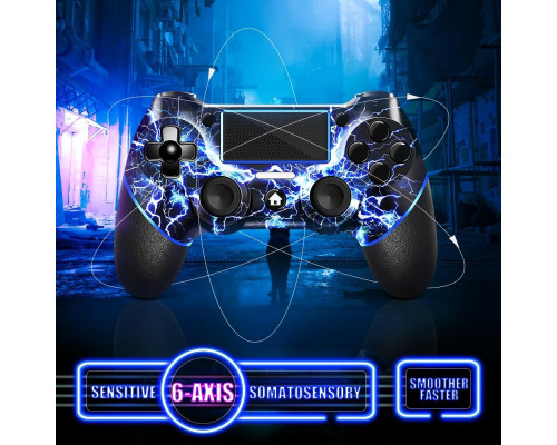 Бездротовий контролер AceGamer для PS4 / джойстик геймпад Custom Design V2 для PS4 з нековзним покриттям