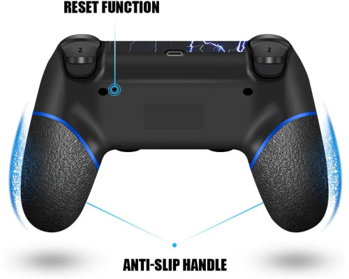 Бездротовий контролер AceGamer для PS4 / джойстик геймпад Custom Design V2 для PS4 з нековзним покриттям