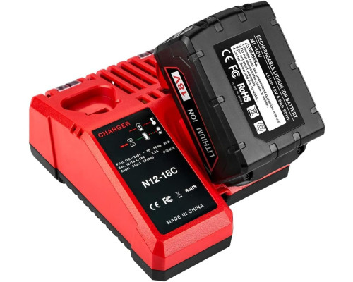 Зарядні пристрої Bouyi M12-M18/12-18V, 3A 220V для інструментів Milwaukee 48-59-1812 48-59-1808