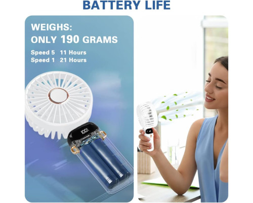 Портативний вентилятор AMFUN із USB-зарядкою