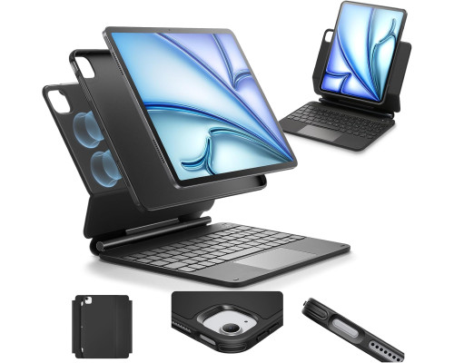 Чохол ESR для iPad Air 11 дюймів з клавіатурою (M3/M2, 2025/2024) та клавіатурою для iPad Pro 11/Air 5-го/4-го покоління