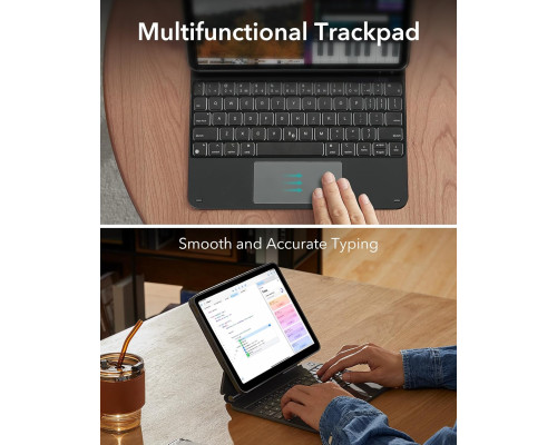 Чохол ESR для iPad Air 11 дюймів з клавіатурою (M3/M2, 2025/2024) та клавіатурою для iPad Pro 11/Air 5-го/4-го покоління