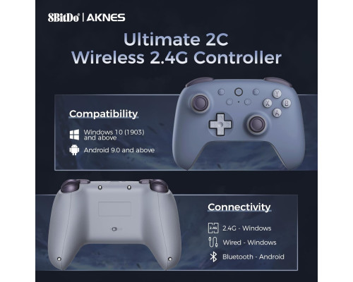 Бездротовий контролер AKNES 8Bitdo Ultimate 2C 2.4G для ПК на базі Windows та Android