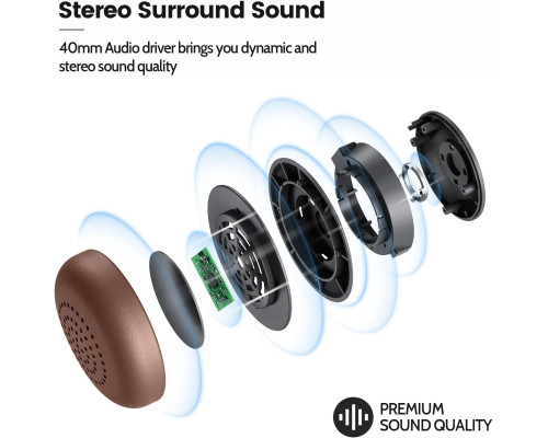 Bluetooth-гарнітура Conambo JBT700 з мікрофоном / бездротові навушники з мікрофоном для ноутбука/мобільного телефону/Mac