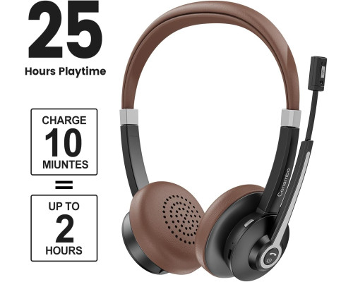 Bluetooth-гарнітура Conambo JBT700 з мікрофоном / бездротові навушники з мікрофоном для ноутбука/мобільного телефону/Mac