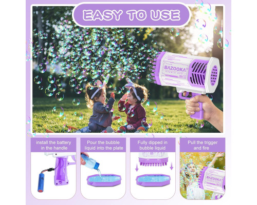Пістолет для мильних бульбашок Bubble Gun