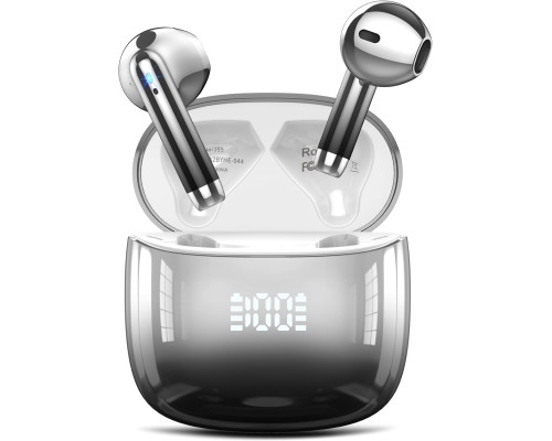 Бездротові навушники-вкладиші Bluetooth з 48-годинним часом роботи та світлодіодним індикатором заряду батареї