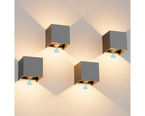 Настінний світильник Klighten 12 Вт з датчиком руху (4 шт)