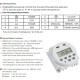 Цифровий РК-дисплей програмований таймер 16A Baomain CN101A DC/AC 24V