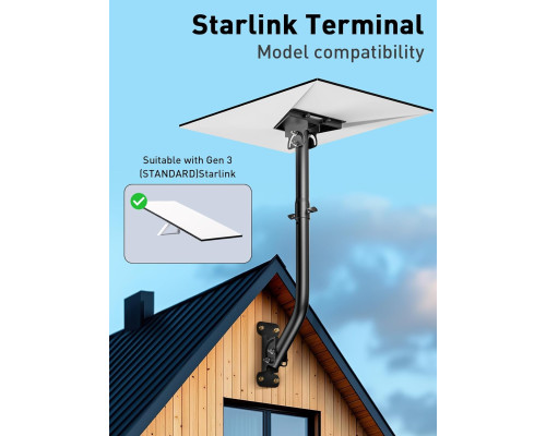 Кріплення Starlink Gen 3 на стовп для труб