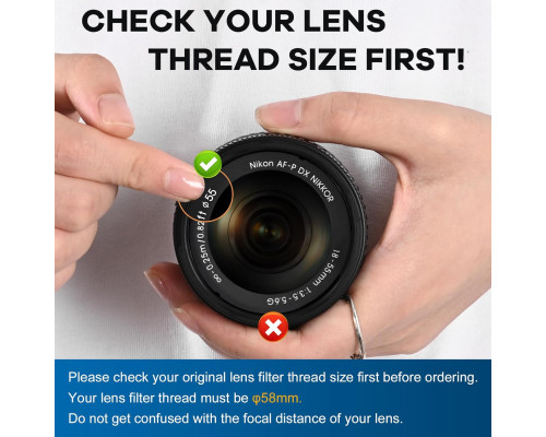 Насадка Lightdow 58MM 0.43x для камер Canon