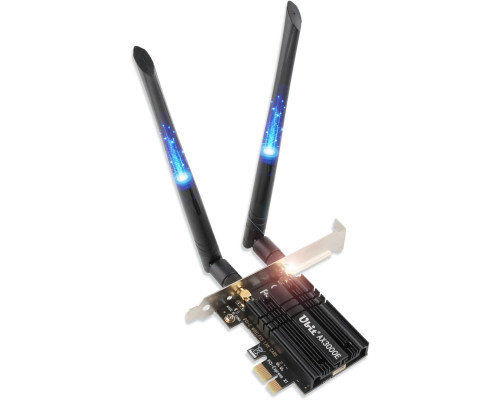 Мережева карта WiFi+Bluetooth Ubit WiFi 6 AX3000E PCIE Max