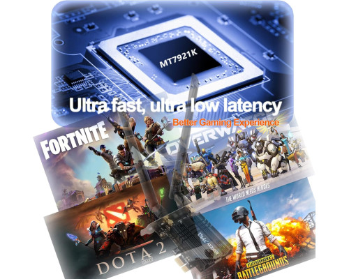 Мережева карта WiFi+Bluetooth Ubit WiFi 6 AX3000E PCIE Max
