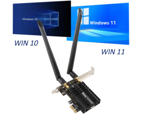 Мережева карта WiFi+Bluetooth Ubit WiFi 6 AX3000E PCIE Max