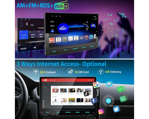 Автомобільна навігація DAB+ 1 DIN URVOLAX UR90A