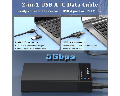 Зовнішній корпус для жорсткого диска USB 3.0 Tccmebius