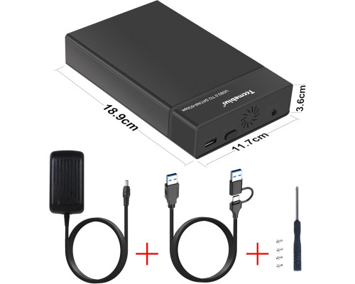 Зовнішній корпус для жорсткого диска USB 3.0 Tccmebius