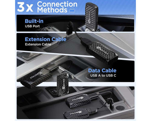 Бездротовий адаптер 3-в-1 CarPlay MSXTTLY, підтримка відео
