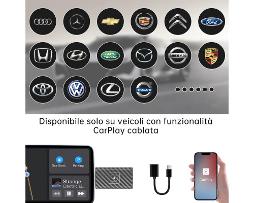 Бездротовий адаптер CarPlay Astrobrights