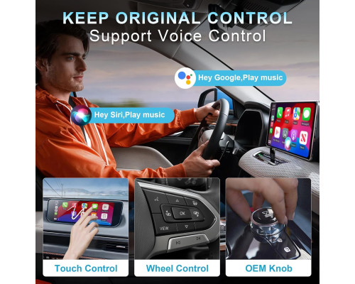 Бездротовий адаптер 2-в-1 CarPlay KASTWAVE