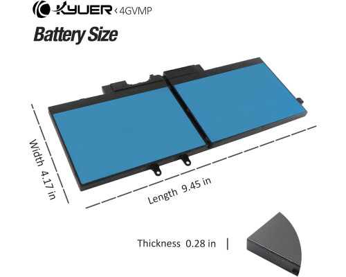 Акумулятор для ноутбука K KYUER для Dell Latitude