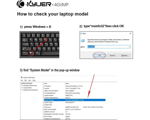 Акумулятор для ноутбука K KYUER для Dell Latitude