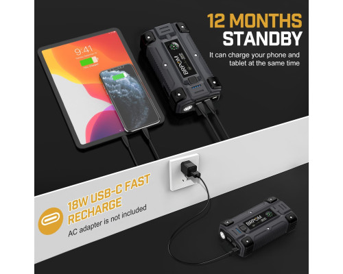 Автомобільний стартер 26800mAh BRPOM