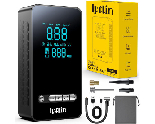 Бездротовий компресор для накачування шин Ipflin