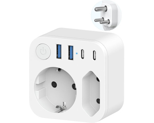 Дорожній адаптер з 4 USB-портами SUDEERY