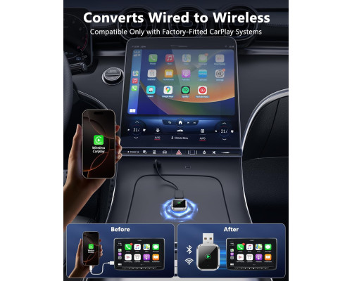 Бездротовий адаптер CarPlay Wireless TKHIN
