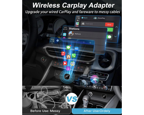 Бездротовий адаптер CarPlay QHZFVOH
