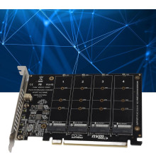 Адаптер DAUERHAFT M2 NVMe SSD до PCIE X16