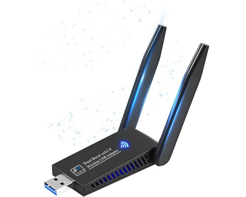 Бездротовий WiFi адаптер 1300 Мбіт/с Wodgreat
