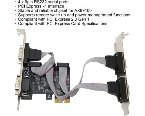 Адаптер PCI Express RS232  Dilwe