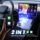 Бездротовий адаптер 2-в-1 CarPlay та Android Auto