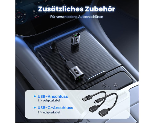 Бездротовий адаптер 2-в-1 CarPlay та Android Auto