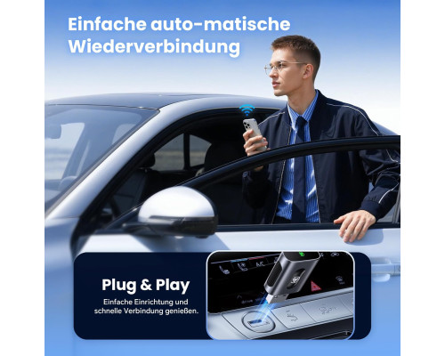 Бездротовий адаптер 2-в-1 CarPlay та Android Auto