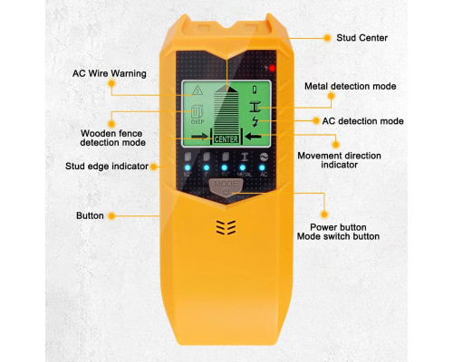 Датчик пошуку шпильок HOTBEST SH402 5-в-1