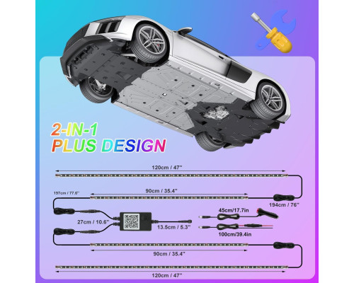 Автопідсвітка Kairiyard 4 шт