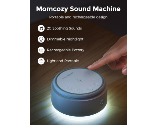 Портативна звукова машина з білим шумом для сну Momcozy