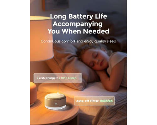 Портативна звукова машина з білим шумом для сну Momcozy