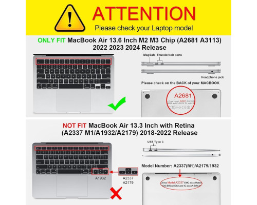 Чохол Fintie для MacBook Air 13.6