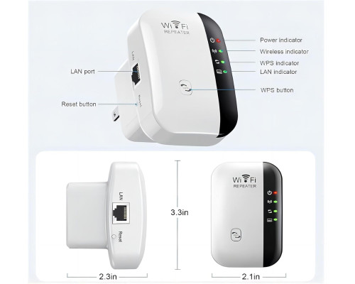 Розширювач діапазону Wi-Fi ZiShu