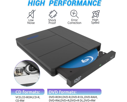 Зовнішній Blu-ray привід Custom Catch 6 в 1