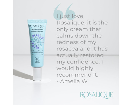 Крем для обличчя Rosalique проти червоний SPF50